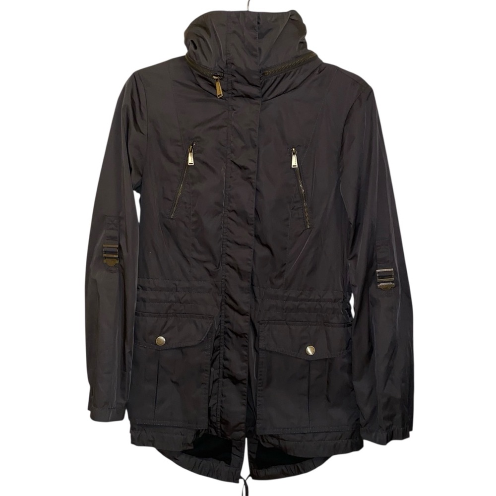 Bcbgeneration Army Green Utility Jacket With High… - image 1